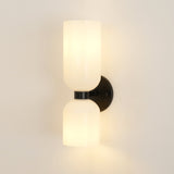 Modern Minimalist Glass Globe Plug In Wall Sconce Set of 2 Brass Bracket Wall Lamp