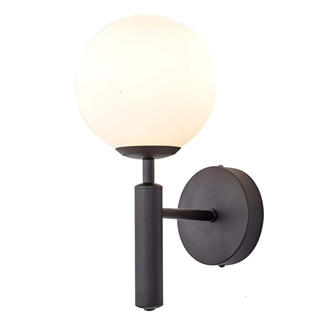 Modern Minimalist Glass Globe Wall Sconce Elegant 5W LED Sphere Indoor Wall Light