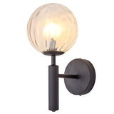 Modern Minimalist Glass Globe Wall Sconce Elegant 5W LED Sphere Indoor Wall Light