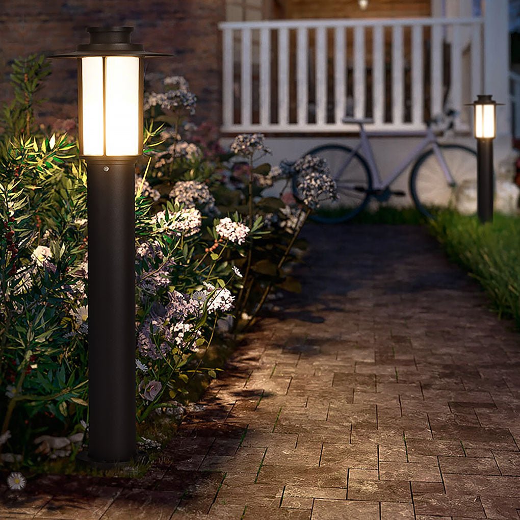 Modern Minimalist IP54 Waterproof LED Garden Pathway Bollard Light for Courtyard and Villa