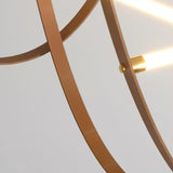 Modern Minimalist Leather Belt Pendant Light with Linear LED Silicone Diffuser Suspension Lamp
