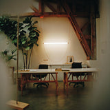 Modern Minimalist Leather Belt Pendant Light with Linear LED Silicone Diffuser Suspension Lamp