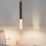 Modern Minimalist LED Kitchen Island Pendant Light Black Nordic Hanging Ceiling Lamp