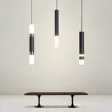 Modern Minimalist LED Kitchen Island Pendant Light Black Nordic Hanging Ceiling Lamp
