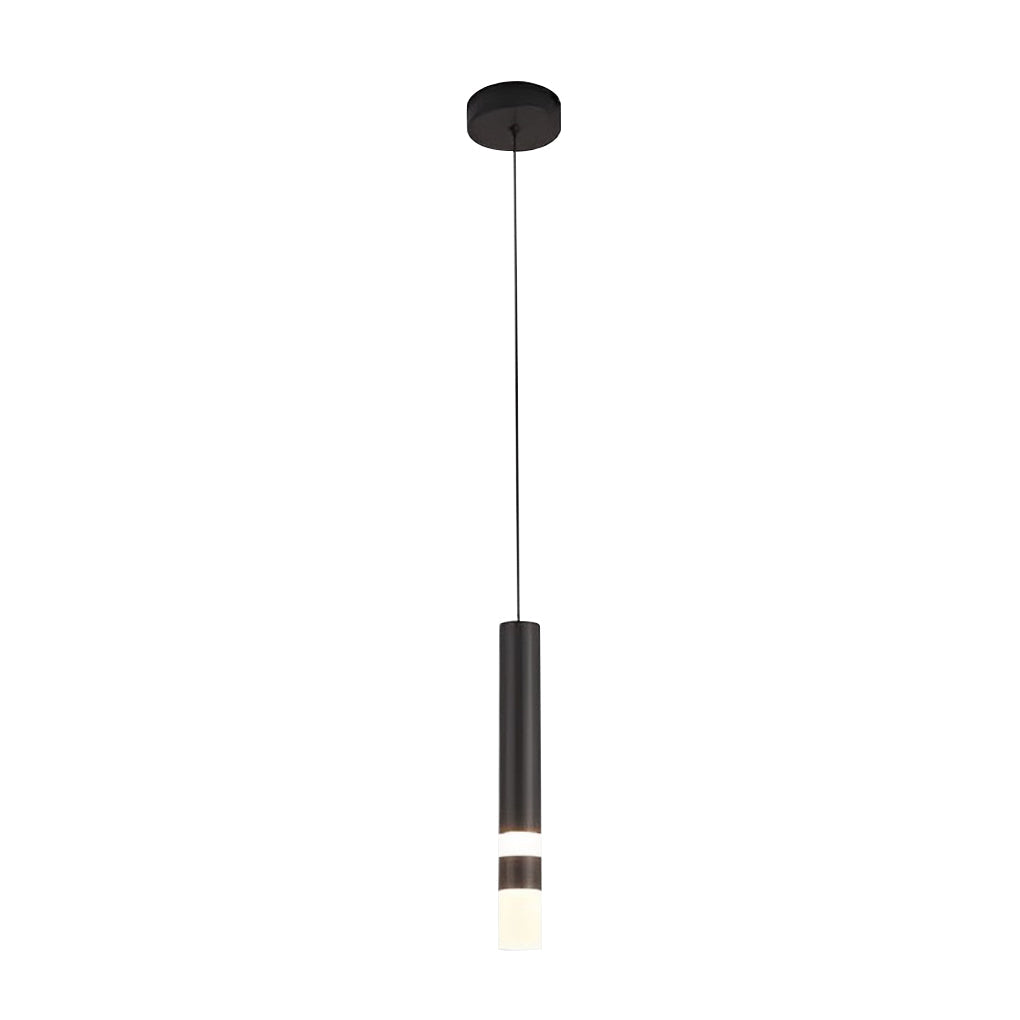 Modern Minimalist LED Kitchen Island Pendant Light Black Nordic Hanging Ceiling Lamp