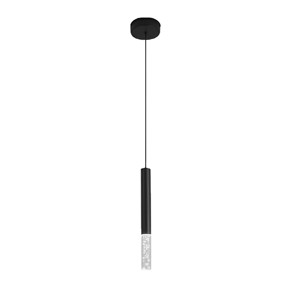 Modern Minimalist LED Kitchen Island Pendant Light Black Nordic Hanging Ceiling Lamp