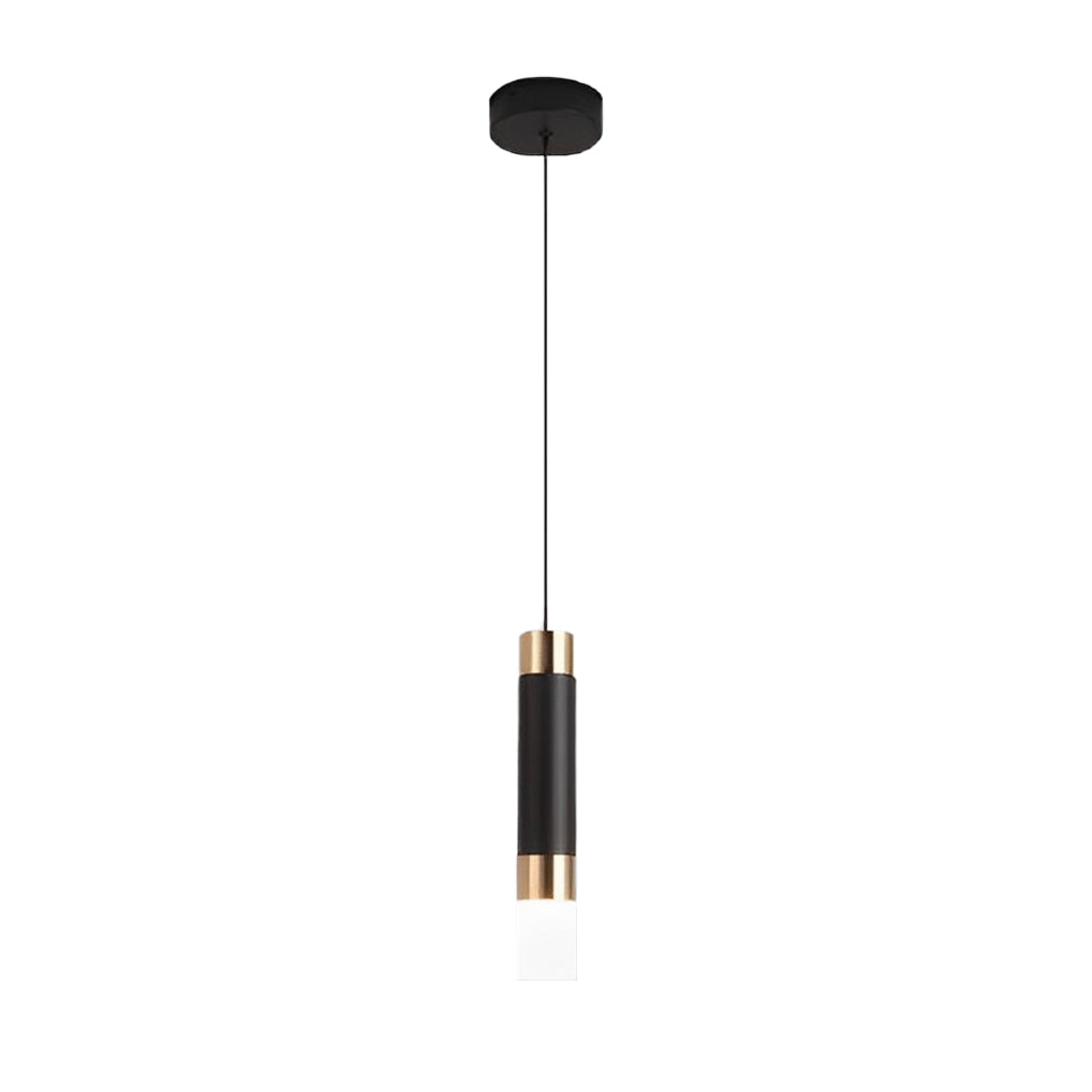 Modern Minimalist LED Kitchen Island Pendant Light Black Nordic Hanging Ceiling Lamp