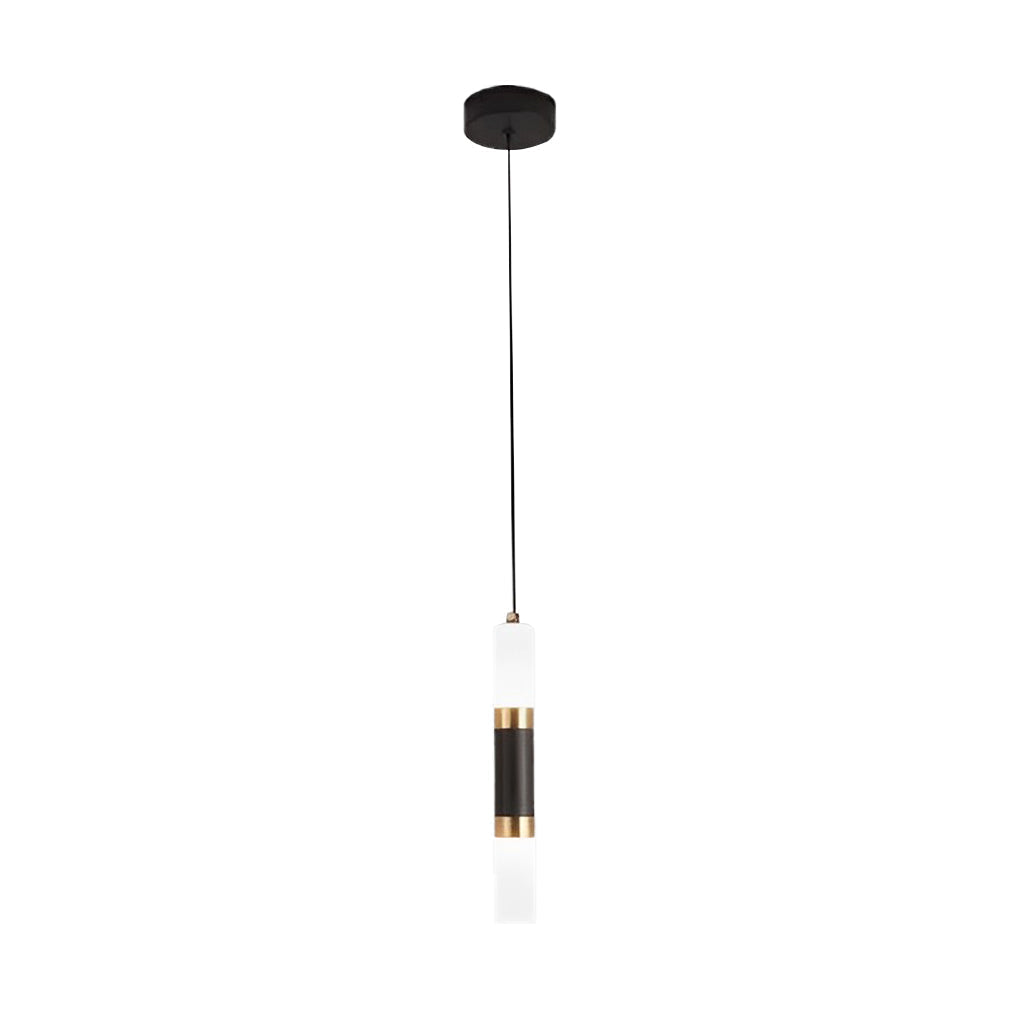 Modern Minimalist LED Kitchen Island Pendant Light Black Nordic Hanging Ceiling Lamp