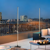 Modern Minimalist LED Outdoor Floor Lamp IP65 Waterproof Black Column Light