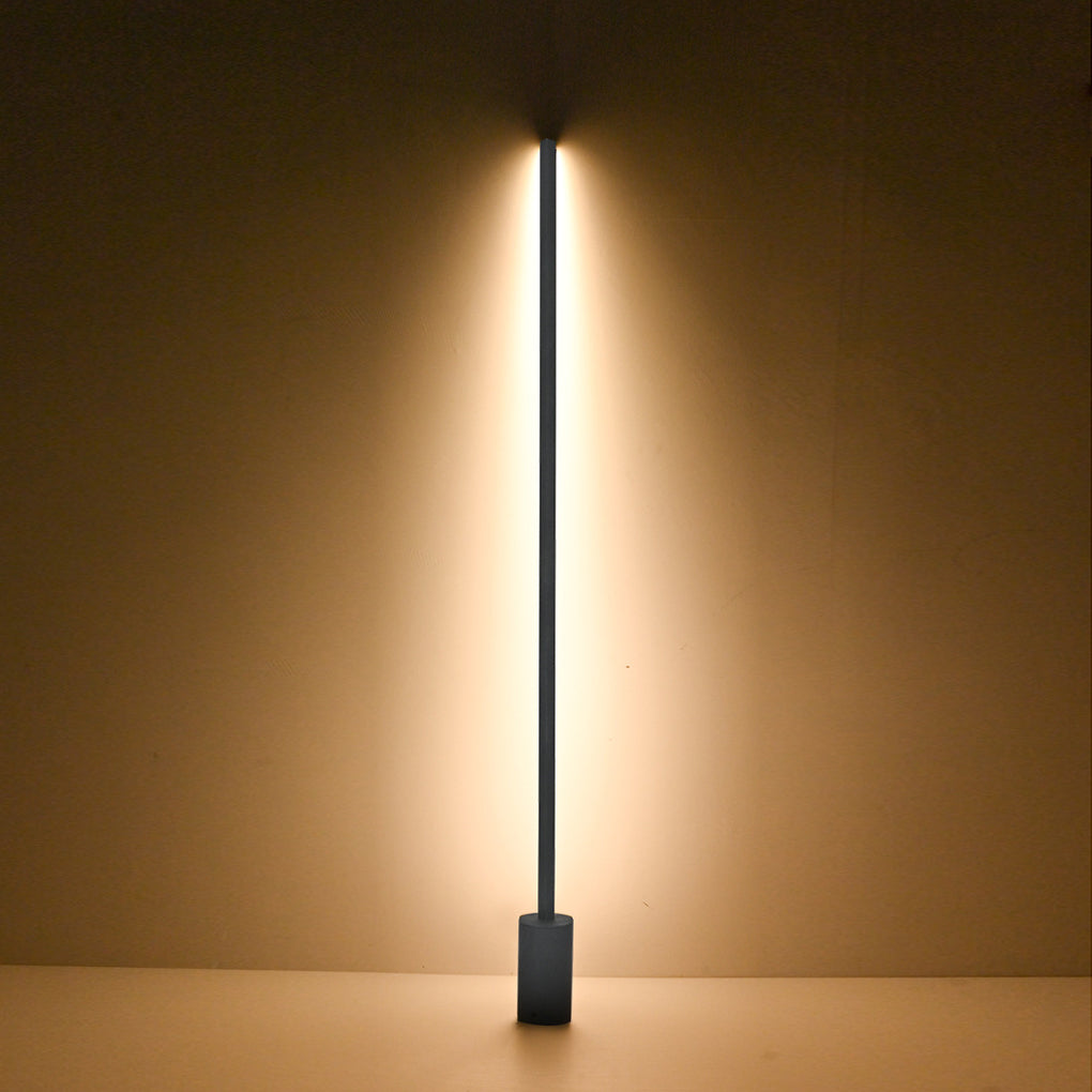 Modern Minimalist LED Strip Outdoor Floor Lamp Waterproof IP65 Garden Lawn Pathway Light