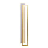 Modern Minimalist LED Strip Wall Light with Three Color Dimming and Frosted Aluminum Finish