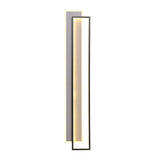 Modern Minimalist LED Strip Wall Light with Three Color Dimming and Frosted Aluminum Finish