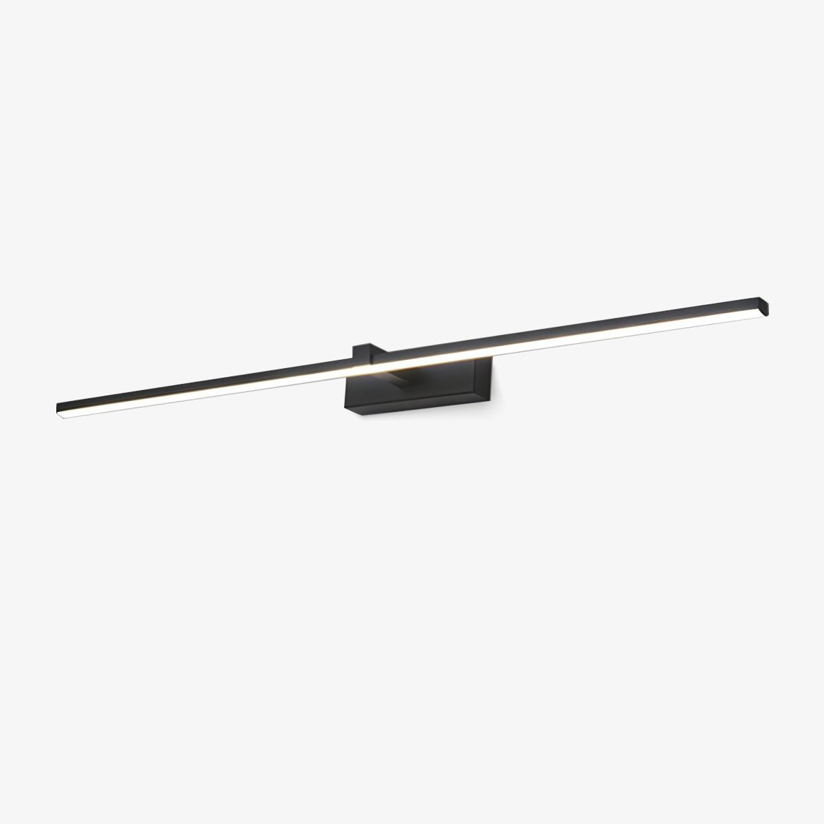 Modern Minimalist LED Wall Sconce for Bathroom Vanity and Mirror Lighting in Black Finish