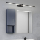 Modern Minimalist LED Wall Sconce for Bathroom Vanity and Mirror Lighting in Black Finish