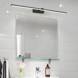 Modern Minimalist LED Wall Sconce for Bathroom Vanity and Mirror Lighting in Black Finish