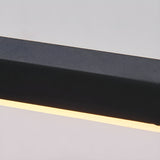 Modern Minimalist LED Wall Sconce for Bathroom Vanity and Mirror Lighting in Black Finish