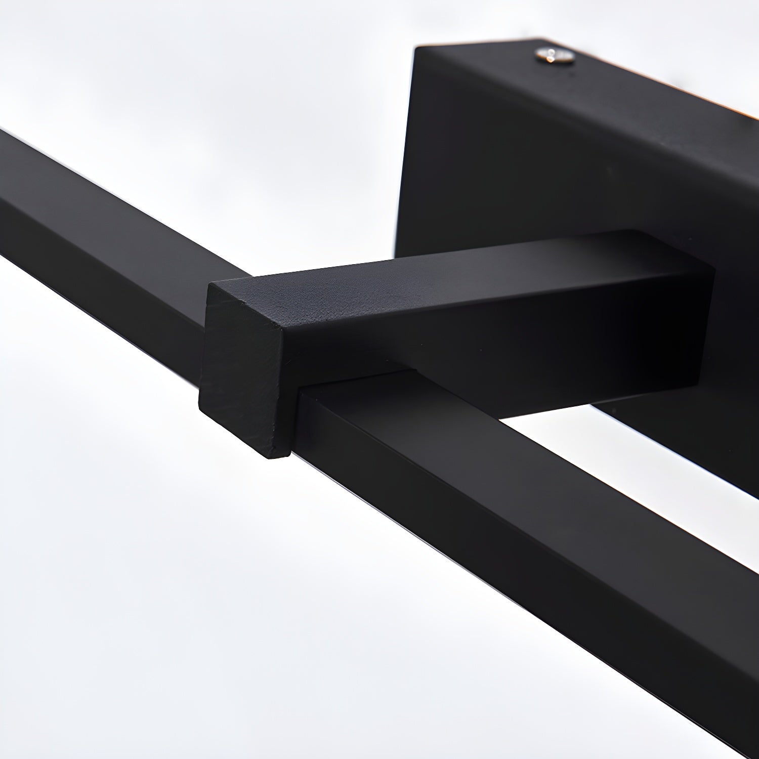 Modern Minimalist LED Wall Sconce for Bathroom Vanity and Mirror Lighting in Black Finish