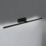 Modern Minimalist LED Wall Sconce for Bathroom Vanity and Mirror Lighting in Black Finish