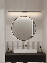 Modern Minimalist LED Wall Sconce for Bathroom Vanity and Mirror Lighting in Black Finish