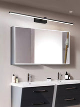 Modern Minimalist LED Wall Sconce for Bathroom Vanity and Mirror Lighting in Black Finish