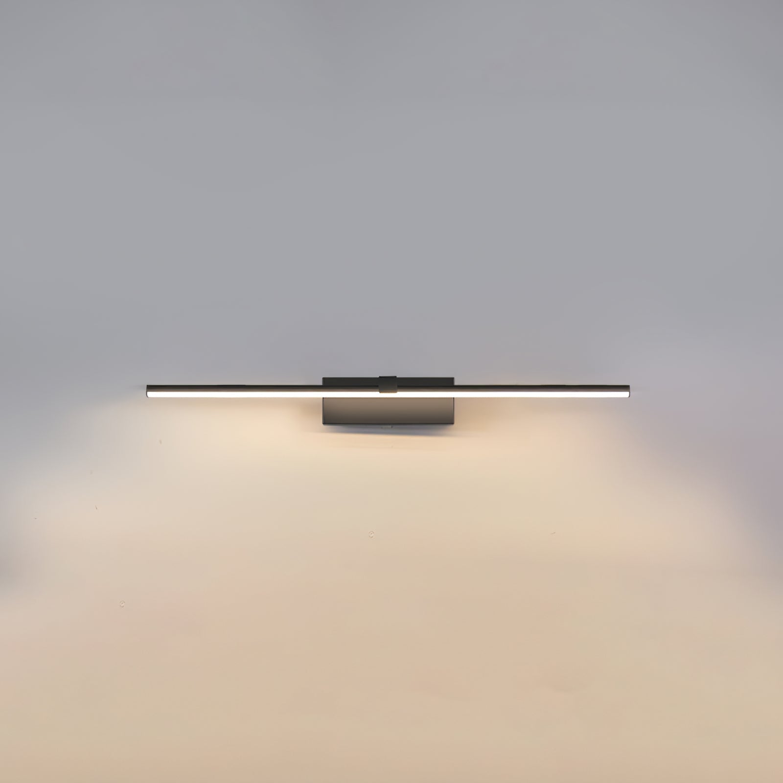 Modern Minimalist LED Wall Sconce for Bathroom Vanity and Mirror Lighting in Black Finish