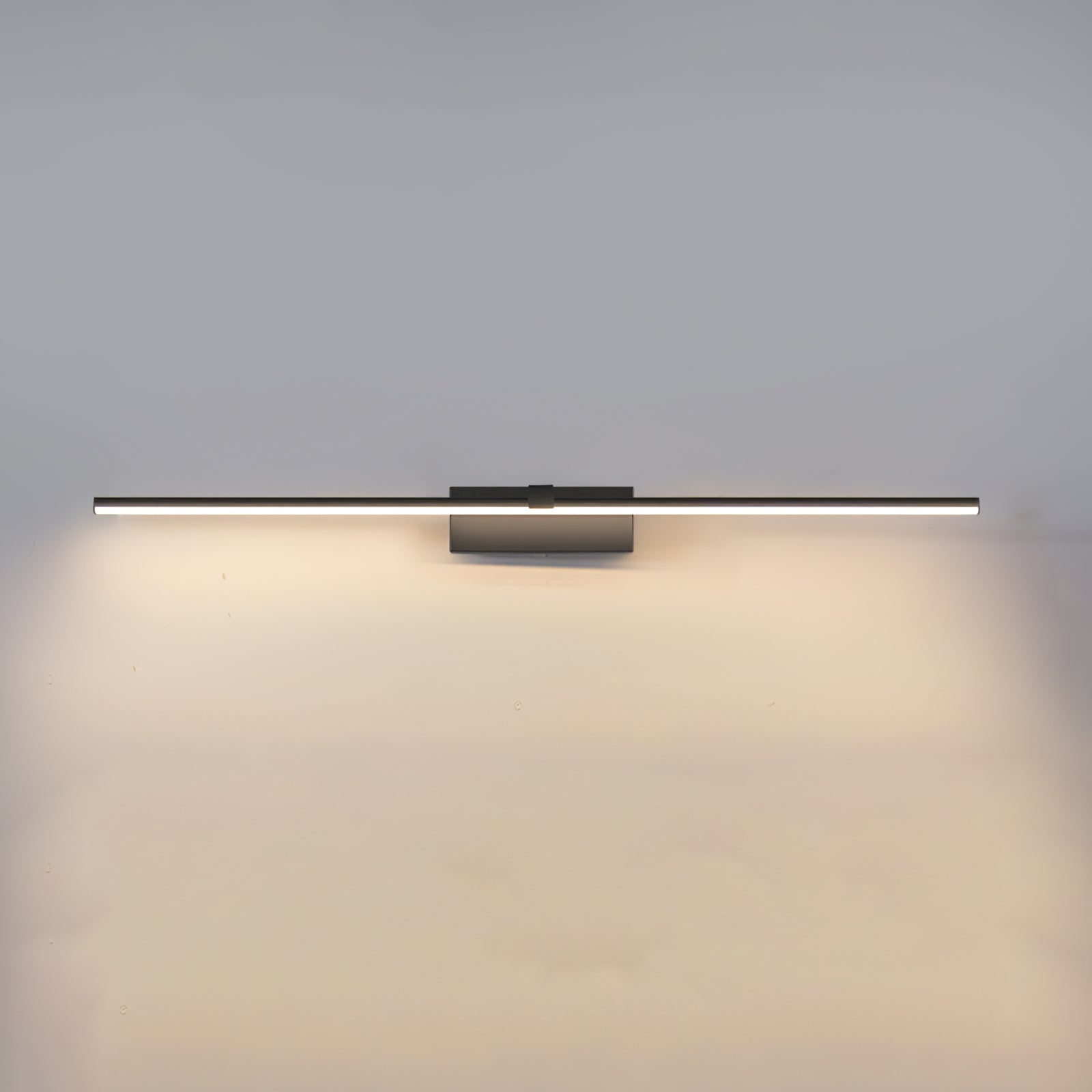 Modern Minimalist LED Wall Sconce for Bathroom Vanity and Mirror Lighting in Black Finish