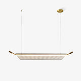 Modern Minimalist Linear Acrylic LED Pendant Light for Dining Room and Kitchen Island
