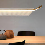 Modern Minimalist Linear Acrylic LED Pendant Light for Dining Room and Kitchen Island