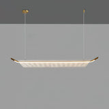 Modern Minimalist Linear Acrylic LED Pendant Light for Dining Room and Kitchen Island
