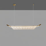 Modern Minimalist Linear Acrylic LED Pendant Light for Dining Room and Kitchen Island