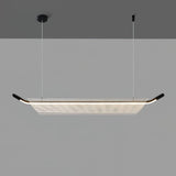 Modern Minimalist Linear Acrylic LED Pendant Light for Dining Room and Kitchen Island