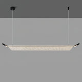 Modern Minimalist Linear Acrylic LED Pendant Light for Dining Room and Kitchen Island