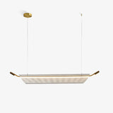 Modern Minimalist Linear Acrylic LED Pendant Light for Dining Room and Kitchen Island