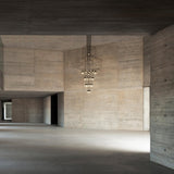 Modern Minimalist Linear LED Chandelier with Multi Head Design