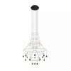 Modern Minimalist Linear LED Chandelier with Multi Head Design