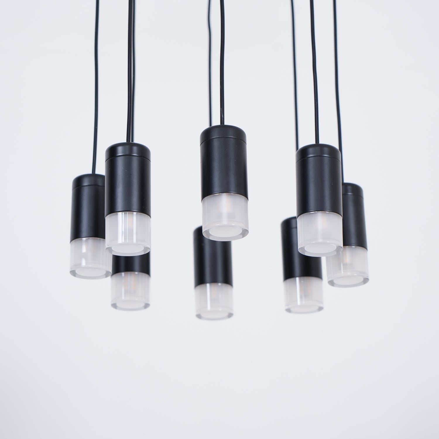 Modern Minimalist Linear LED Chandelier with Multi Head Design
