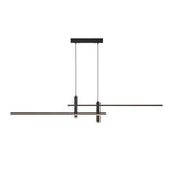 Modern Minimalist Linear LED Pendant Light Adjustable Dimmable Chandelier for Dining Room Bar