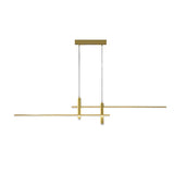 Modern Minimalist Linear LED Pendant Light Adjustable Dimmable Chandelier for Dining Room Bar