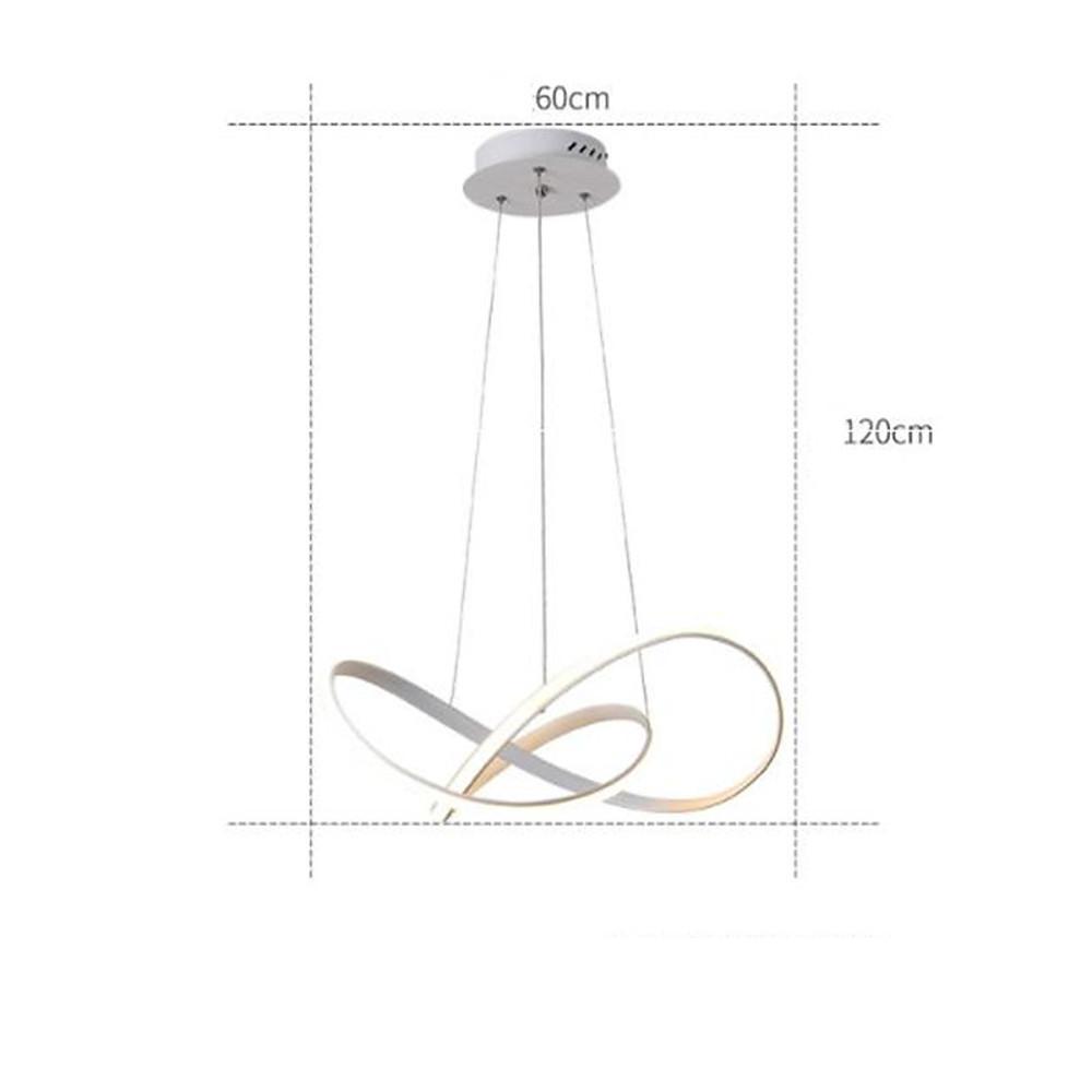 Modern Minimalist Linear LED Pendant Light Black Aluminum and Silica Gel Nordic Chandelier