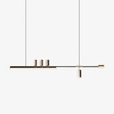 Modern Minimalist Linear LED Pendant Light for Kitchen Island and Dining Room