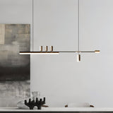 Modern Minimalist Linear LED Pendant Light for Kitchen Island and Dining Room