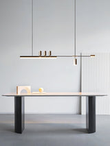 Modern Minimalist Linear LED Pendant Light for Kitchen Island and Dining Room