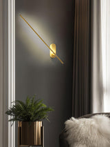 Modern Minimalist Linear LED Stick Wall Sconce Iron Metal Fixture for Indoor Home Decor