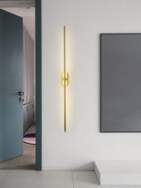 Modern Minimalist Linear LED Stick Wall Sconce Iron Metal Fixture for Indoor Home Decor
