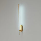 Modern Minimalist Linear LED Stick Wall Sconce Iron Metal Fixture for Indoor Home Decor