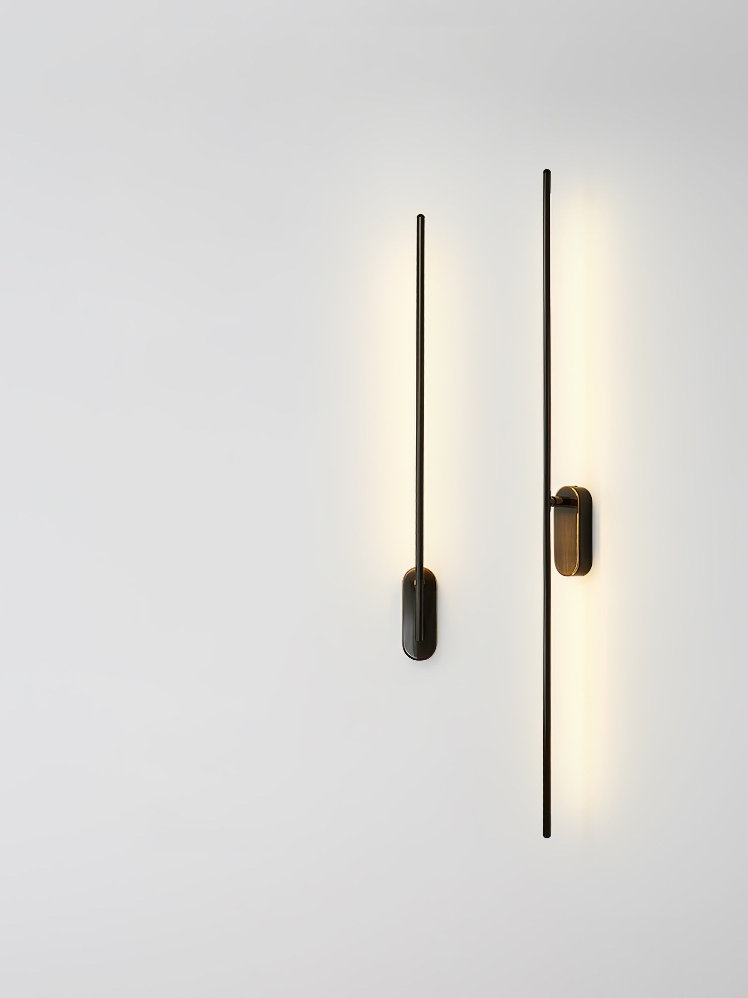 Modern Minimalist Linear LED Stick Wall Sconce Iron Metal Fixture for Indoor Home Decor