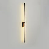 Modern Minimalist Linear LED Stick Wall Sconce Iron Metal Fixture for Indoor Home Decor