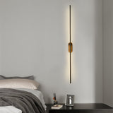 Modern Minimalist Linear LED Stick Wall Sconce Iron Metal Fixture for Indoor Home Decor
