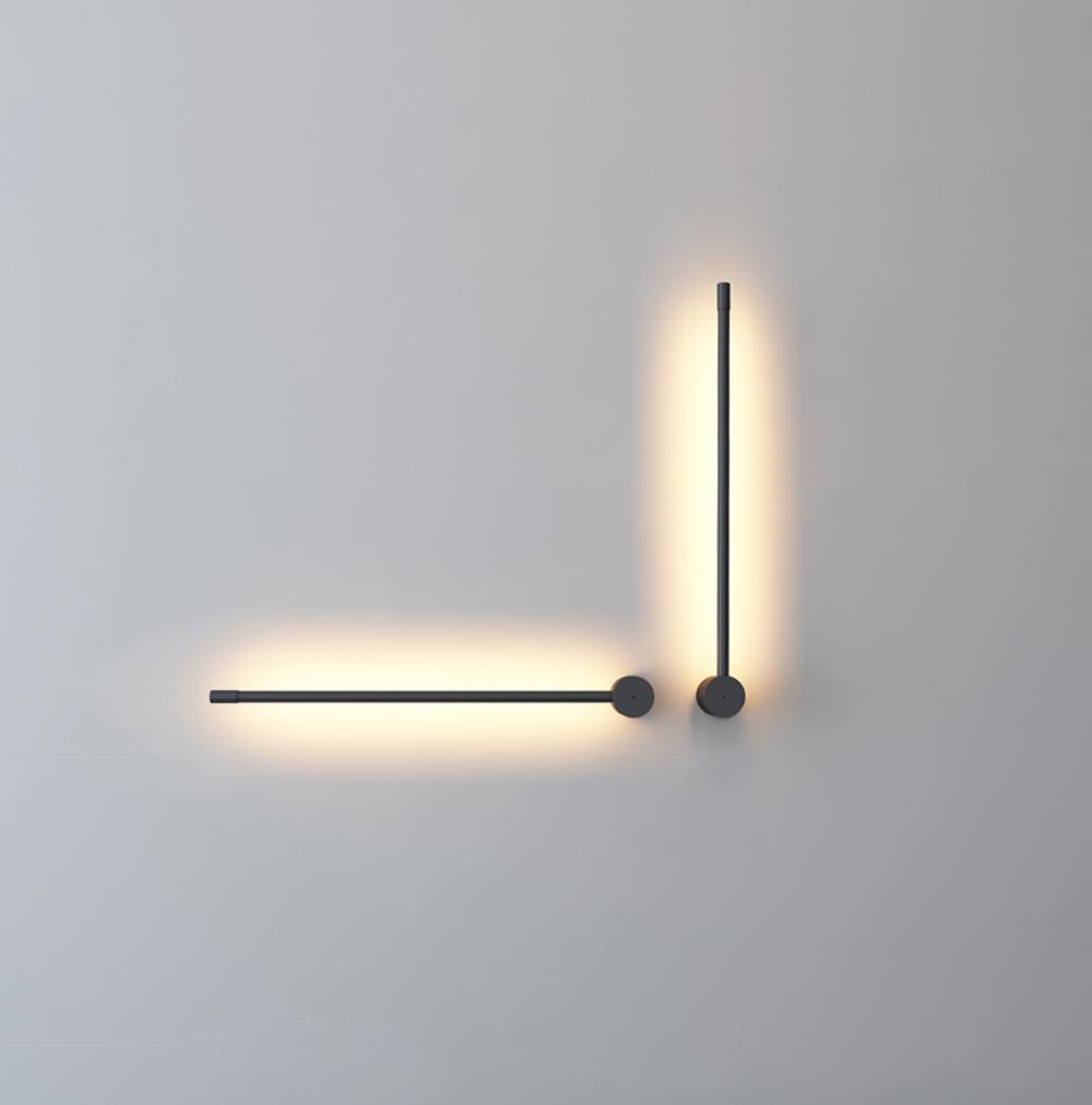 Modern Minimalist Linear LED Wall Sconce Architectural Slim Tube Light Fixture