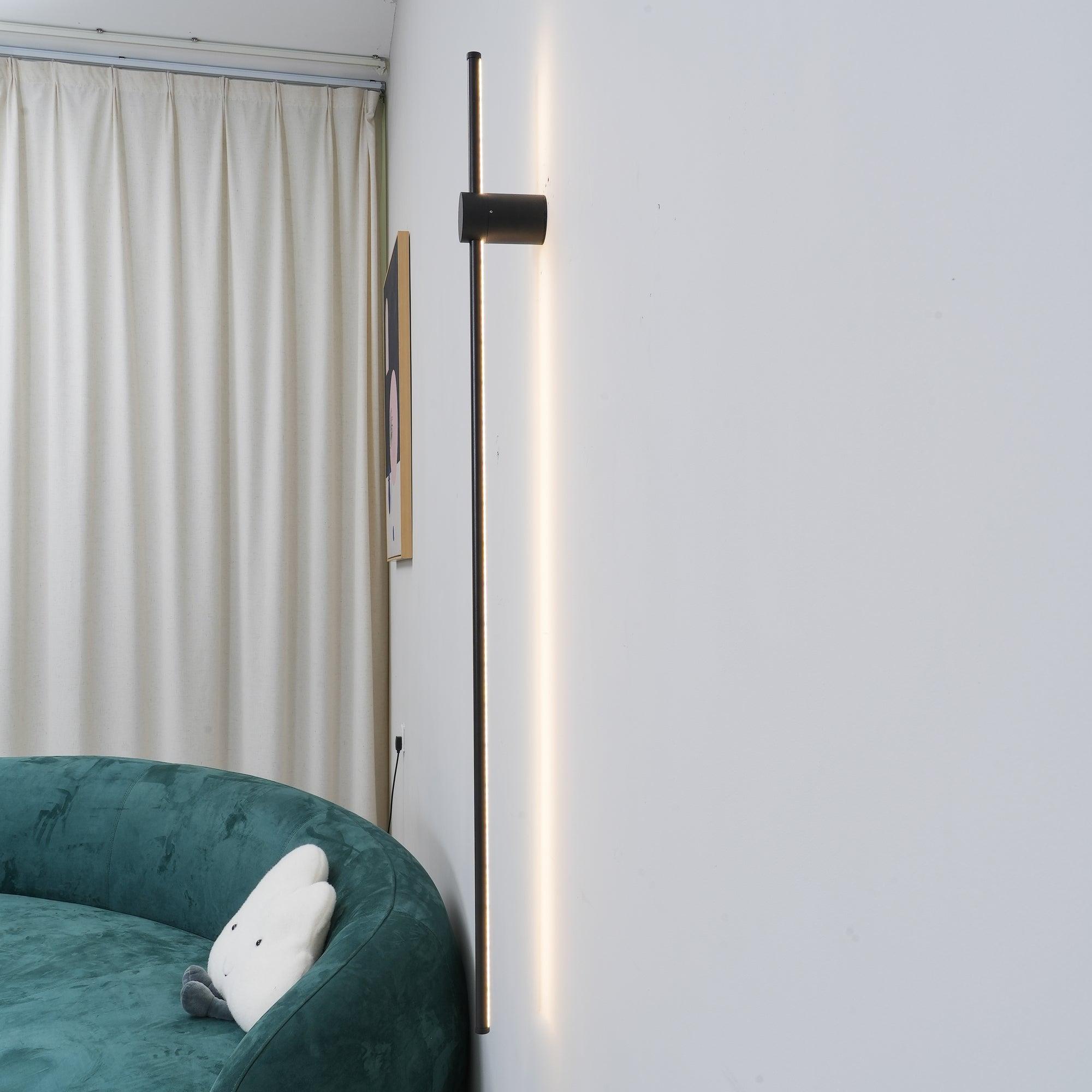 Modern Minimalist Linear LED Wall Sconce Architectural Slim Tube Light Fixture